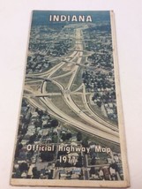 Vintage Indiana Official Highway Map 1977 Motorist Governor Otis R Bowen  - £14.53 GBP