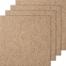 Carpet Tiles Reusable, 20&quot;x 20&quot; Carpet Squares With Padding Attached, Soft P... - $81.45