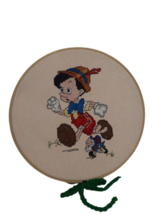 PINOCCHIO * Vintage Finished Completed Handmade * Counted Cross Stitch Picture - £11.44 GBP