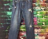 Aeropostale Mens Driggs Slim Boot 28/28 Blue Jeans w/ Stylish Holes - $12.83