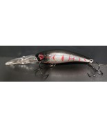Deep Diving Crankbait Molded Color Silver Red Black Ultra Sharp 4&quot; 1/2oz - $6.99