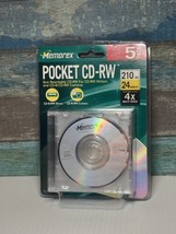 Memorex Pocket CD-RW 210MB 24 Min 4X Multi Speed 5 Pack - Nip - £5.57 GBP