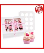 Convenient 25 Pack Cupcake Boxes for Easy Transport - Holds 12 Standard ... - $60.59 CAD