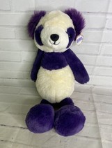 FAO Schwarz Dreamies Purple Cream Panda Bear Soft Plush Stuffed Animal Toy NEW - £15.82 GBP