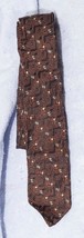 Vintage Skinny Polyester Blend Tie Necktie 2&quot; mv - £30.35 GBP