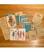 Vintage set of Misc Fashion/Sewing pattern paper parts for scrapbooking! - $6.00