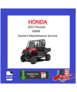 2015 Honda Pioneer 500 SXS Owners Service Maintenance Manual - $12.95