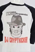 WDIE 666 FM DJ Cryptkicker Raglan Baseball T Shirt Horror Jason Michael Myers L - £14.47 GBP