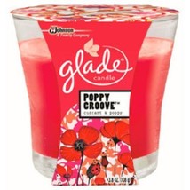 Lot of 2 Glade Poppy Groove Spring Collection Jar Candles Currant &amp; Poppy 3.8 oz - £15.13 GBP