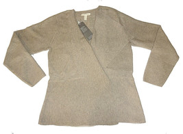 Eileen Fisher Shaped  Drapey Front Cardigan X Small $238 Organic Cotton NWT - £109.71 GBP