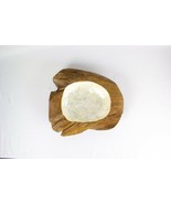 NEW Sea Shell Lined Teak Bowl, Size: 16&#39;&#39; L x 16&#39;&#39; W x 6&#39;&#39; D, High-End P... - $76.56 CAD