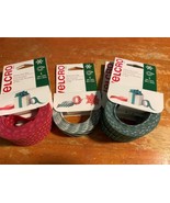 Lot Of (5) 10 &#39; x 3/4&quot; Velcro Holiday Décor Wrap Green/Red Stripe Dots C... - $43.01 CAD