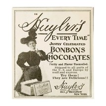 Huyler&#39;s Chocolate Bonbons 1897 Advertisement Victorian Candy NYC ADBN1A4 - $19.99