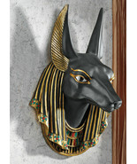 Egyptian Classical Anubis God Of Afterlife Bust Decorative Wall Plaque F... - $82.84 CAD