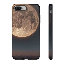 Space Lover Tough Case - Full Moon Phone Cover for iPhone, Galaxy, Googl... - $23.74