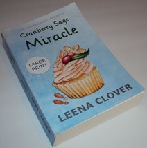 Cranberry Sage Miracle Cozy Christmas Murder Mystery (Large Print) Leena Clover - £11.35 GBP