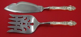 Violet by Wallace Sterling Silver Fish Serving Set 2 Piece Custom Made HHWS - $132.76