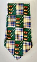 Nautica 100% Silk Plaid Golf Club Wood Driver Neck Tie Hand Finished in USA - $9.89