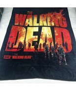 The Walking Dead AMC Plush Fleece Gift Blanket Zombie Super Soft Plush 4... - £19.92 GBP