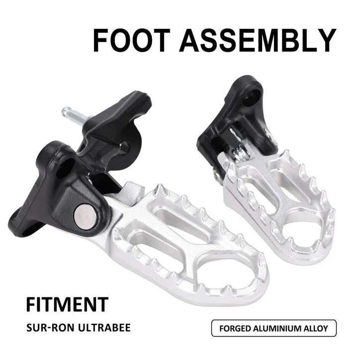 Motorcycle Froged Aluminium Alloy Footrest  Foot Pegs Rest Pedal For Surron - $115.52