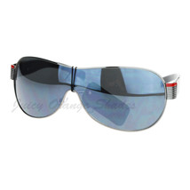 Round Rectangular Shield Sunglasses Men&#39;s Fashion Shades - £14.80 GBP