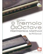 Tremelo and Octave Harmonica Method/Book w/CD Set/New - £10.37 GBP