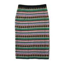 NWT J.Crew Fair Isle Sweater Tube in Navy Teak Pull-on Lambswool Skirt XXS - £38.50 GBP