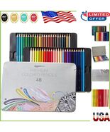 48 Colored Pencils in Durable Tin Case - Perfect for School &amp; Home Art P... - $738.34 MXN