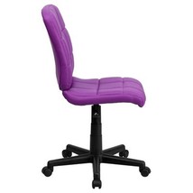 Chic Mid-Back Purple Quilted Vinyl Swivel Task Office Chair - $3,360.01 MXN