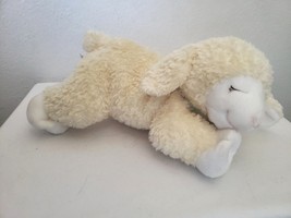 Target Gund Lamb Easter Plush Stuffed Animal Yellow White Green Collar God Bless - £19.46 GBP
