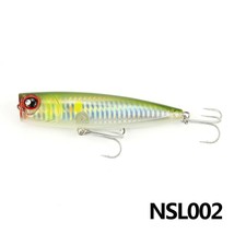 NOEBY Hot 1Pcs Fishing Lure 105mm/24g Topwater Hard Bait Popper Lures with VMC/S - £35.02 GBP