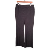 ANN TAYLOR PETITES SIGNATURE FIT Black Striped Dress Pants Size 10P - $16.79