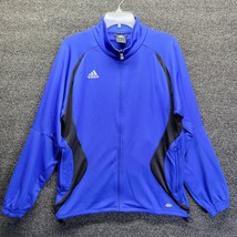 Adidas ClimaCool Men’s Full Zip 3-Stripe Soccer Futbol Warm Up Jacket Blue Sz S - £18.49 GBP