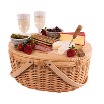 Avanti Pine Top Flora Pattern Lining Picnic Basket - 2Person - $2,387.02 MXN