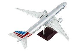 Boeing 777-300ER Commercial Aircraft with Flaps Down &quot;American Airlines&quot; Silver - £143.33 GBP