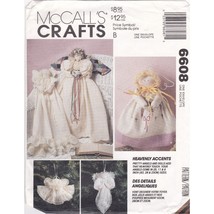 UNCUT Vintage Sewing PATTERN McCalls Crafts 6608, Heavenly Accents 1993 ... - $17.42