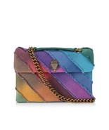 Kurt Geiger London Large Rainbow Denim Kensington Bag - $315.62 CAD