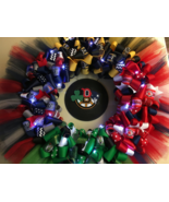 LED New England/Boston Sports Teams Custom Ribbon Wreath with Tulle AND ... - €64,68 EUR