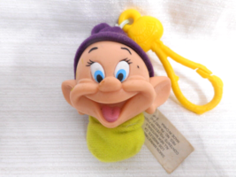 McDonald&#39;s Happy Meal Toy Keychain Snow White Seven Dwarfs Dopey #2 - $5.25