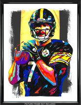 Ben Roethlisberger Steelers QB Football Sports Poster Print Wall Art 18x24 - £21.92 GBP