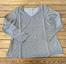 Muses Lounge NWOT Women’s Polka dot long sleeve knit top size L Taupe DJ - £10.99 GBP