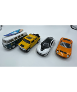 Kinsmart 1/34 Pull Back Car Lot Lamborghini BMW Volkswagen Surf Bus Hummer - $11.39