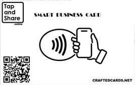 Tap and Share White Contactless Sharing Smart NFC Business Card with Dynamic QR  - £14.32 GBP