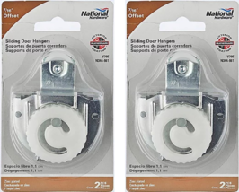 Sliding Door Hangers 7/16&quot; Zinc Plated - National Hardware N344-861 (2-P... - $28.98 MXN