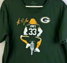 Nike T Shirt Green Bay Packers Aaron Jones Short Sleeve NFL Green Men’s XL - $29.99