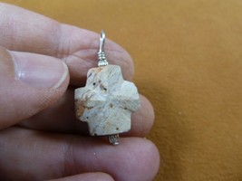 (CR503-49) 3/4&quot; Fairy Stone Pendant CHRISTIAN CROSS Staurolite Crystal S... - £16.41 GBP