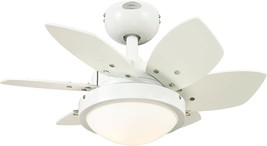 Westinghouse Lighting Quince 24-Inch Indoor Ceiling Fan With, Opal Frosted Glass - £145.46 GBP