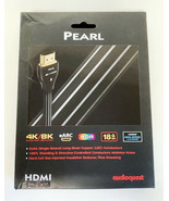 NEW AudioQuest HDMPEA02 Pearl 6&#39;7&quot; 4K Ultra HD In-Wall HDMI Cable - Blac... - £29.54 GBP