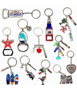 12 Pcs Los Angeles Keychain LA California Metal Keychains, 4 Bottle Open... - $19.79