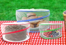 3-Piece Collapsible Food Covers | For BBQ, Picnics, Outdoor - £12.72 GBP